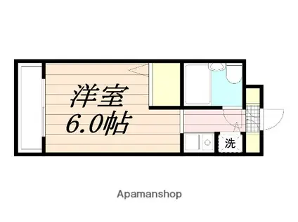 アピス東船橋(1K/3階)の間取り写真