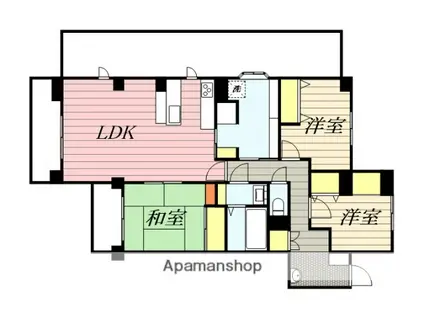 アドバンス新検見川(3LDK/7階)の間取り写真
