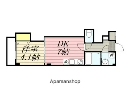 レスパス南花園(1DK/1階)の間取り写真