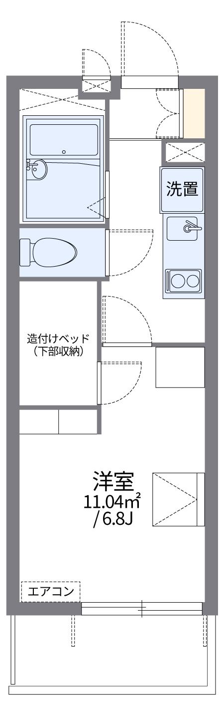 レオパレスサンロク東幕張(1K/3階)の間取り写真