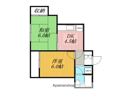 グレイス新検見川(2K/2階)の間取り写真