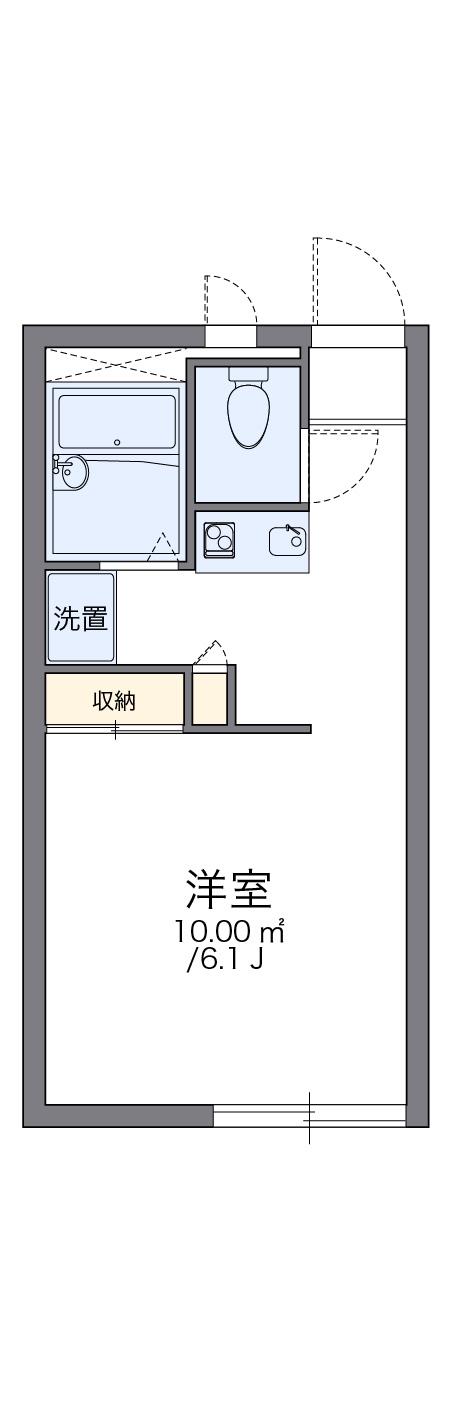 レオパレスアルカンシェル(1K/1階)の間取り写真