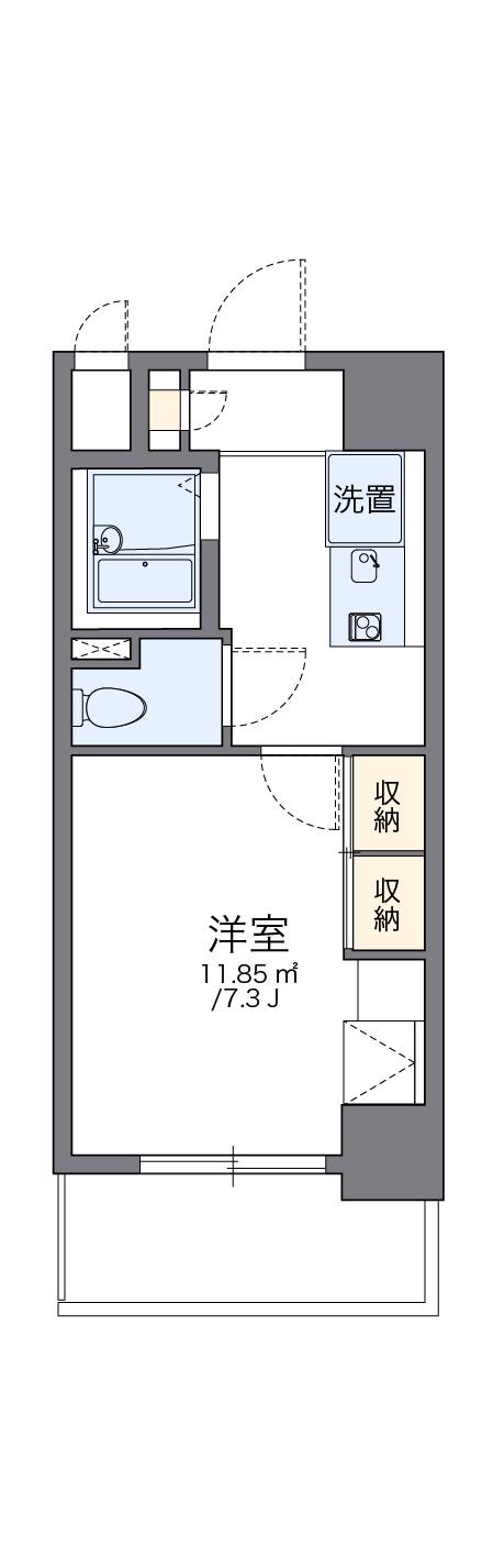 レオパレス伸夫 10階階 間取り