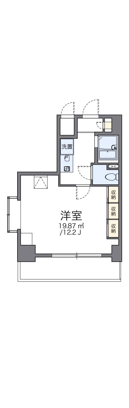 レオパレス伸夫 2階階 間取り