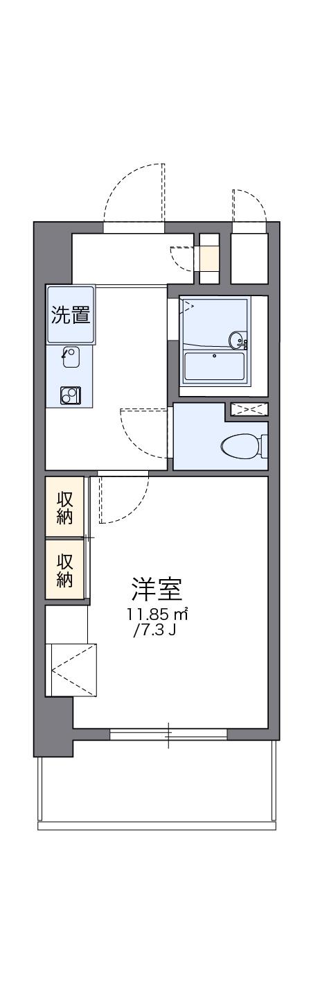 レオパレス伸夫 10階階 間取り