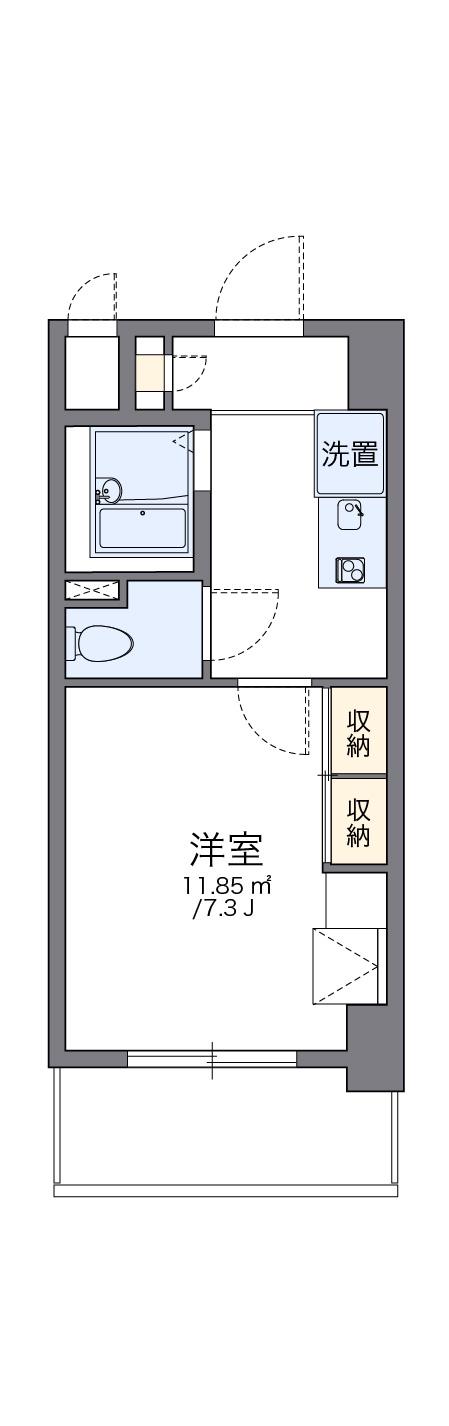 レオパレス伸夫 2階階 間取り