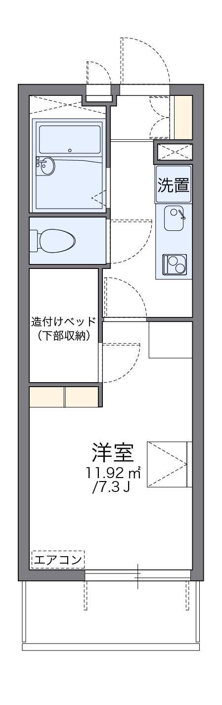 レオパレスタケシン 2階階 間取り