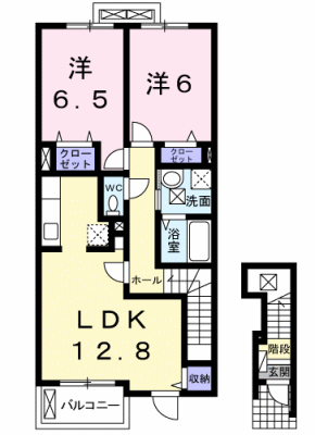 フォレ羽鳥野II 2階階 間取り