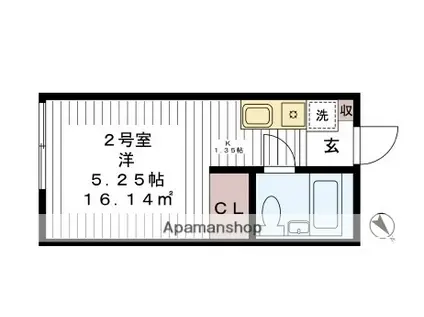 J-MISSIONS千城台D(ワンルーム/1階)の間取り写真