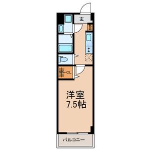 松波ヒルズ(1K/3階)の間取り写真