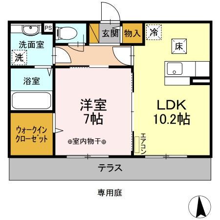 エスペランサD 1階階 間取り