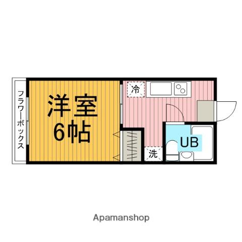 メゾン・ド・エクセラ(1K/2階)の間取り写真