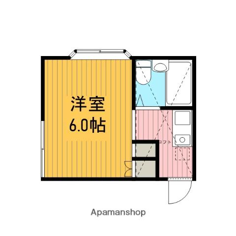 ロイヤルハイム(1K/2階)の間取り写真