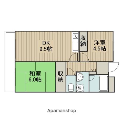 グリーンパレス 3階階 間取り