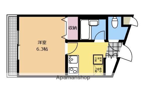 ラミアカーサ町田(1K/2階)の間取り写真