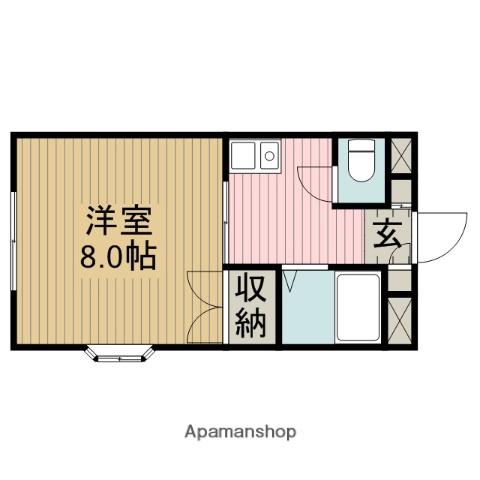 シャンプル井上(1K/1階)の間取り写真