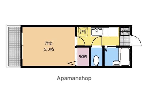 シェトワ(1K/1階)の間取り写真