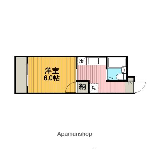 ロードサイドハウス(1K/2階)の間取り写真
