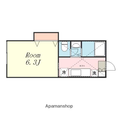 シオンANDO(1K/1階)の間取り写真