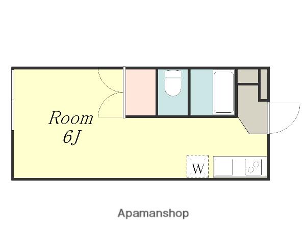 パークサイド(ワンルーム/2階)の間取り写真