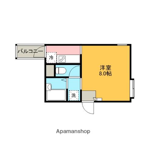 リバティ町田A(ワンルーム/3階)の間取り写真