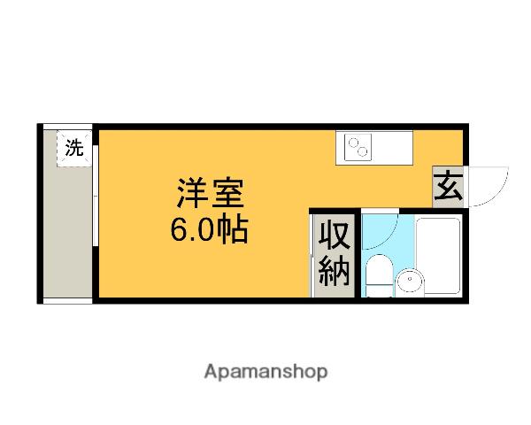 イグチマンション(1K/3階)の間取り写真