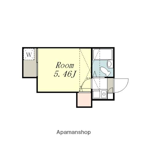 フレッシュメント1(1K/2階)の間取り写真