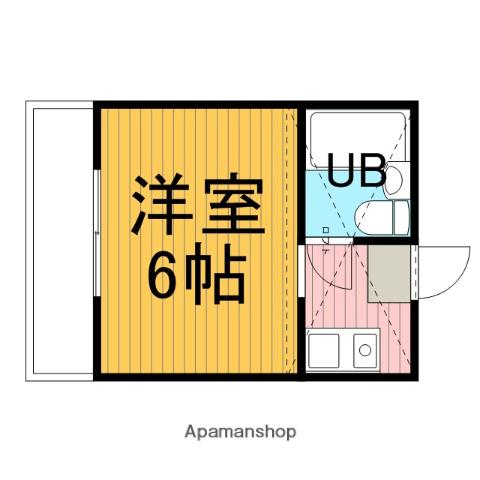 ジュネパレス和美(1K/2階)の間取り写真