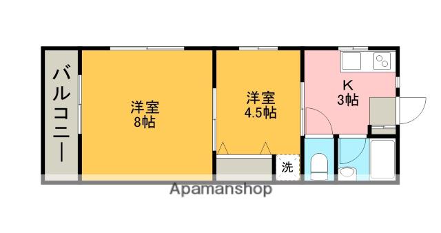 鶴川ニューハイツ 2階階 間取り