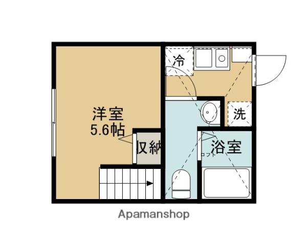 ベルシャンブル町田(1K/1階)の間取り写真