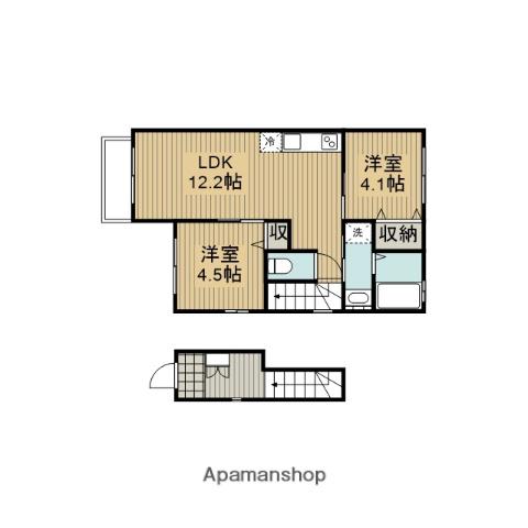 サンハイツ南町田(2LDK/2階)の間取り写真