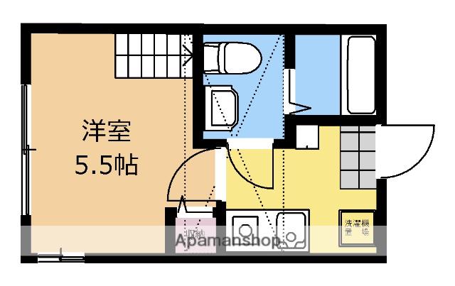 エムズ相模台(1K/1階)の間取り写真