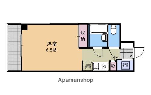 立川幸町クリスタルマンション(ワンルーム/3階)の間取り写真