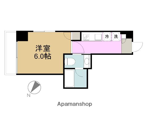 レーヴ町田V.A(1K/8階)の間取り写真