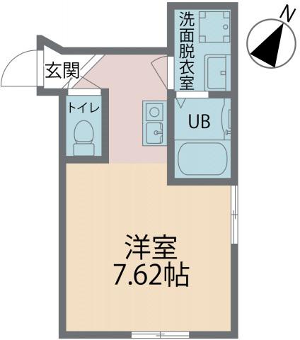 カインドネス町田旭町(1K/1階)の間取り写真