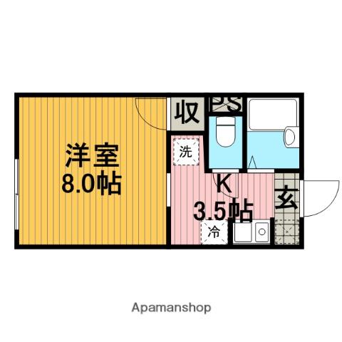メール南成瀬 1階階 間取り