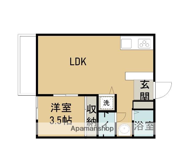 レジデンス座間(1LDK/2階)の間取り写真