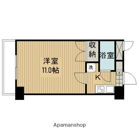 アカデミーグローリア初穂町田(1K/6階)の間取り写真