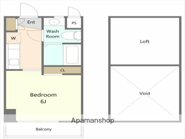 アライブ(ワンルーム/3階)の間取り写真