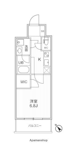 LIME RESIDENCE MACHIDA(1K/2階)の間取り写真