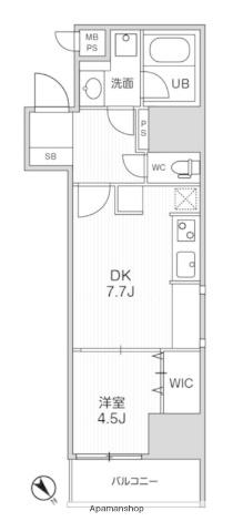 LIME RESIDENCE MACHIDA(1DK/5階)の間取り写真