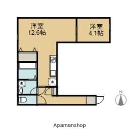 町田レジデンス(1LDK/1階)の間取り写真