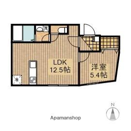 町田レジデンス(1LDK/1階)の間取り写真