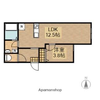 町田レジデンス(1LDK/1階)の間取り写真