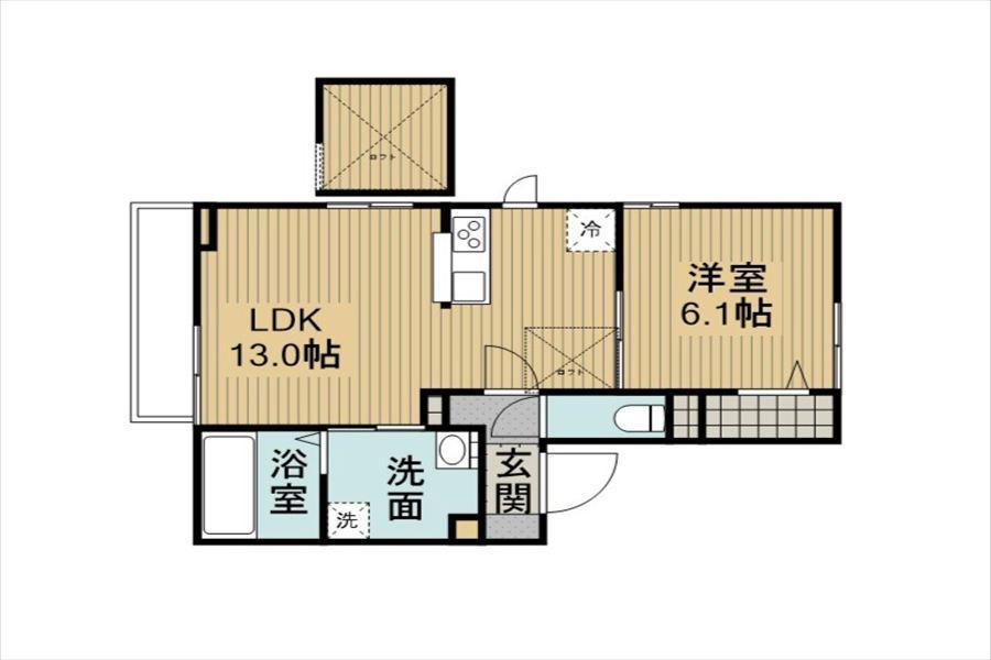 グレイスコート(1LDK/2階)の間取り写真