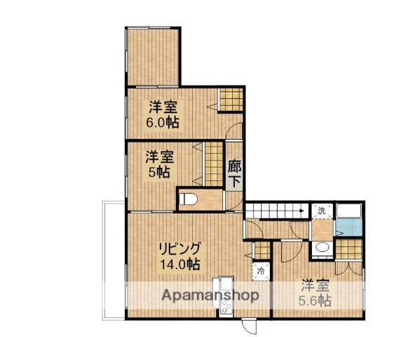 MIYABI TWO(3SLDK/2階)の間取り写真