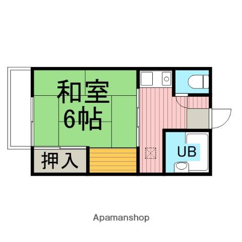 コスモハイツスズキ(1K/1階)の間取り写真