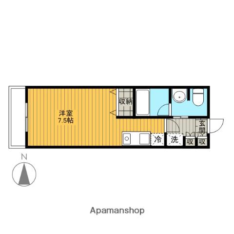 クオーレ(1K/5階)の間取り写真