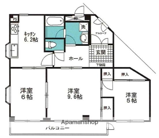 グロリア上目黒 1階階 間取り