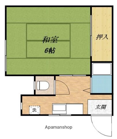 クリーンハイツ(1K/2階)の間取り写真